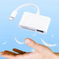 SDカードリーダー 3in1 iPhone iPad データ転送 動画転送 ライトニング SD TF USB3.0