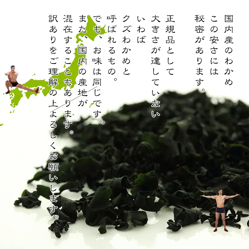 訳あり 乾燥 わかめ 150g 国産 ワカメ 味噌汁 ラーメン 麺なし ふりかけ わかめごはん ミネラル養分 無添加 放射線検査済 金属検査済 水溶性食物繊維 フコイダン コレステロール排出効果 業務用 お徳用 メール便 送料無料