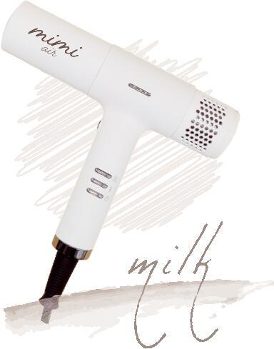 milk（白）ミミエアー ドライヤー mimi air コンパクト デジタルドライヤー 1200Ｗ