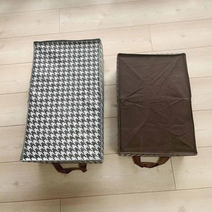 収納ケース 千鳥格子 チェック ズボン収納 靴下ケース 仕切り収納 収納ケース 折りたたみ 　靴下 パンツ ハンカチ タオルハンカチ インナーウエア収納 おしゃれ シンプル