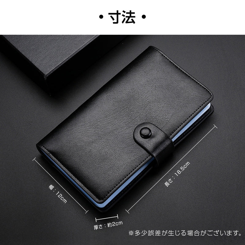 カードケース ローズピンク メンズ レディース 大容量 名刺入れ クレカ 102枚収納 本革 牛革 高級 カードホルダー カード収納 カードバッグ 手帳型 黒 ピンク