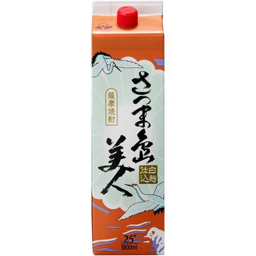 【送料無料】長島研醸 さつま島美人 芋 25度 パック 1800ml 1.8L×6本/1ケース