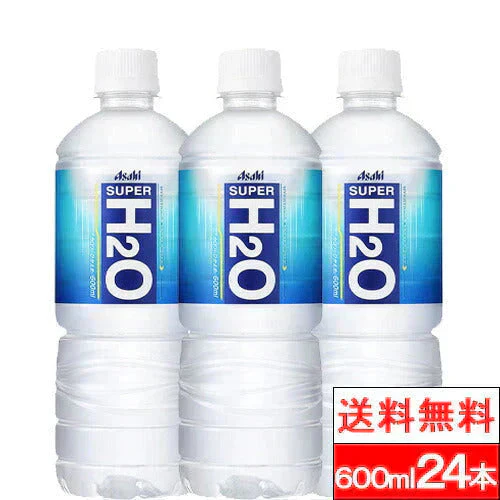 【1ケース】  アサヒ スーパー H2O PET 600ml PET 24本 スポーツウォーター 水分補給 クエン酸 ナトリウム カロリーオフ 熱中症対策 スポーツドリンク
