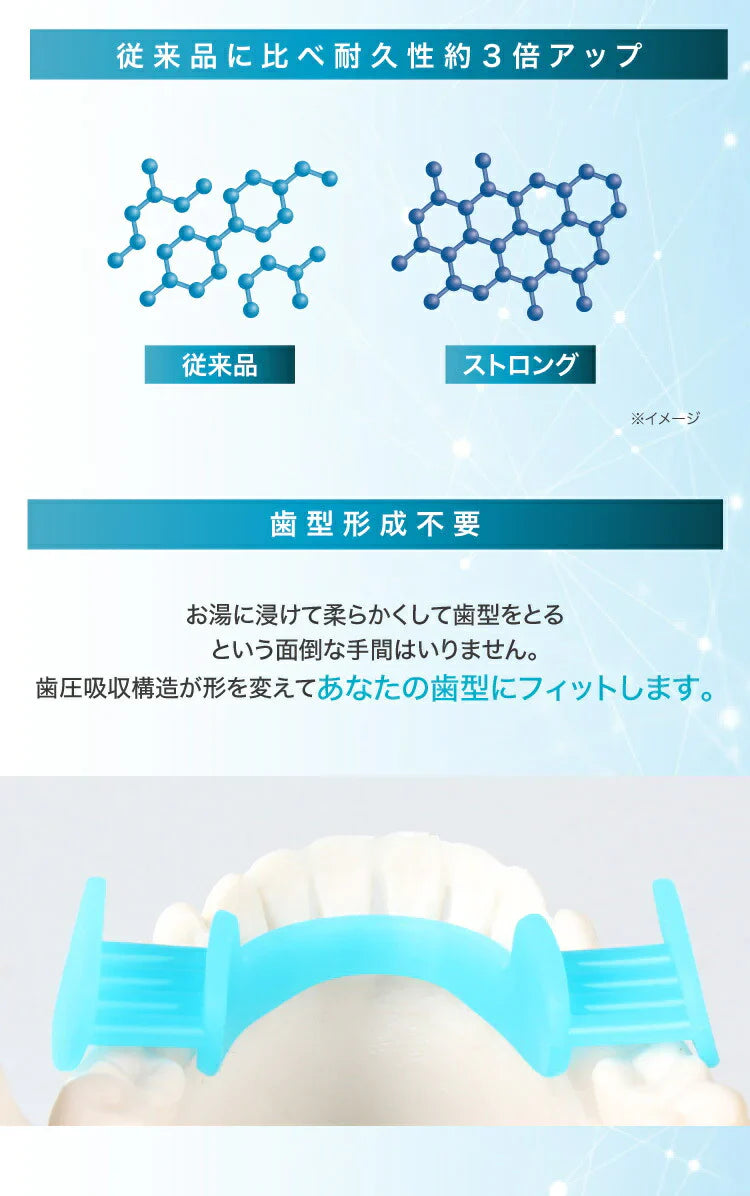 ブルー 】歯ぎしりピタリ ストロング 歯ぎしり マウスピース 歯軋り はぎしり 安眠 快眠 グッズ 睡眠時 睡眠中 いびき 歯ぎしり防止グ – カウシェ