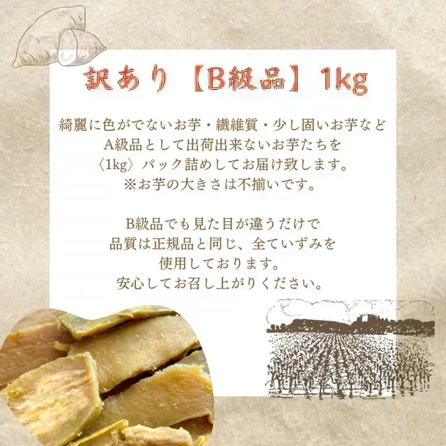 【干し芋】ひたちなか市産　訳あり　希少品種　干しいもいずみ１キロ　送料無料