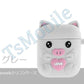 airpods1/2 ミント ピッグキャラクター 可愛い豚 エアーポッズ カバー シリコンエアポッツ 1/2 ケース かわいい キズ防止 耐衝撃 保護 紛失防止 4色カラビナ付き