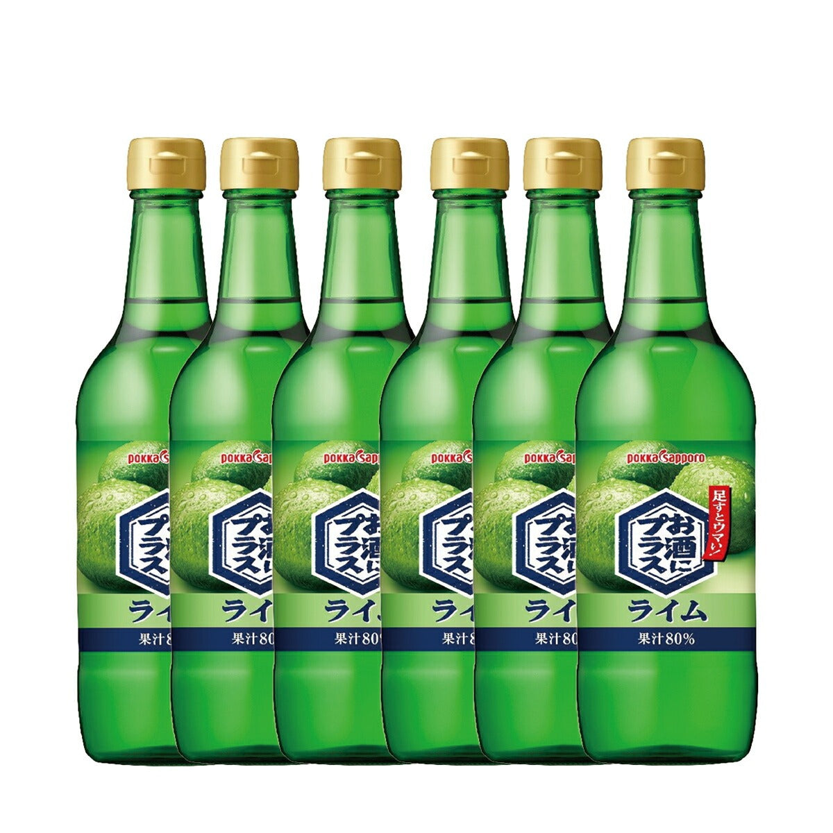 【送料無料】ポッカサッポロ お酒にプラス ライム 540ml×6本