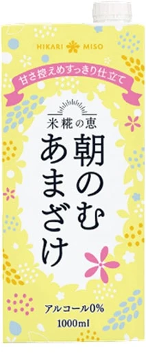 【送料無料】ひかり味噌 朝のむ あまざけ 1000ml 1L×12本入/2ケース