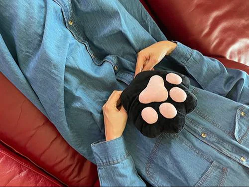 湯たんぽ アニマル 動物 猫 犬 レンジ対応 かわいい ぬくぬく 温かい あったか 秋冬 お湯不要 / Salofix ホット＆スチームパッド アニマル にくきゅう