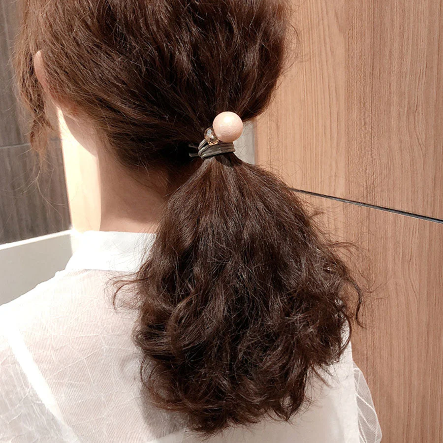 ヘアゴム 3点セット キラキラ 髪留め ブレスレット おしゃれ おとな ヘアアクセサリー ヘアアレンジ シンプル 上品 かわいい　コロコロ 髪飾り 普段使い