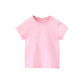 半袖 Tシャツ ピンク 140cm 100％綿 無地 子供 キッズ 100 110 120 130 140 150 コットン 吸汗速乾 幼稚園 小学校 体育 体操着 発表会 運動会 ダンス 洗い替え 白 黒シャツ