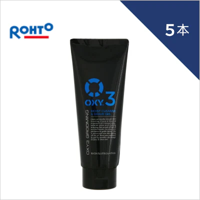 ロート製薬 OXY３ モイストクレンズ＆シェアーブジェル150g×5本