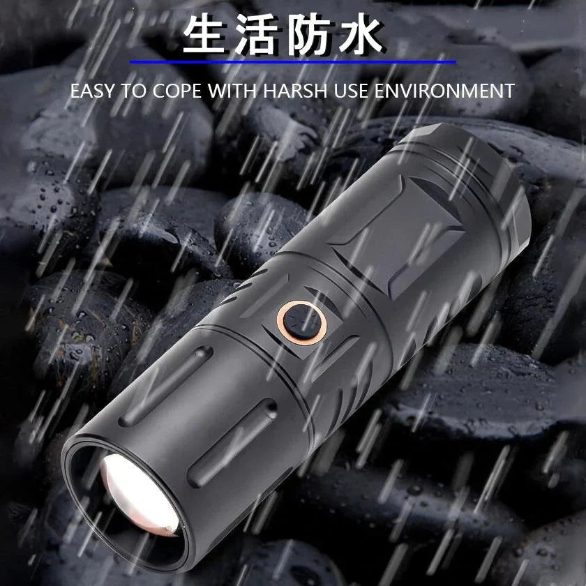 懐中電灯 LED 充電式 強力 LEDライト ハンディライト ズーム機能 フラッシュライト 充電式 強力 多モード 小型 軍用 作業灯 停電 爆光 防災グッズ防水
