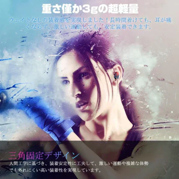 「在庫処分商品」ワイヤレスヘッドセット Bluetooth5.0+EDR イヤホン ワイヤレスイヤホン 左右分離型 小型軽量 カナル型 600mAh充電式収納ケース付き Siri対応 日本語音声通知
