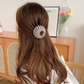 (ワインレッド)ヘアゴム ヘアクリップ ポニーリング 団子 シュシュ ヘアアクセサリー かわいい オシャレ 髪飾り