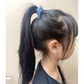 (ブルー)ヘアアクセサリー　ヘアゴムセット　8本　キッズ　女の子　子供用　かわいい　ピンク　ブルー　パール　花　★　髪飾り　クリスマス　プレゼント　小学生
