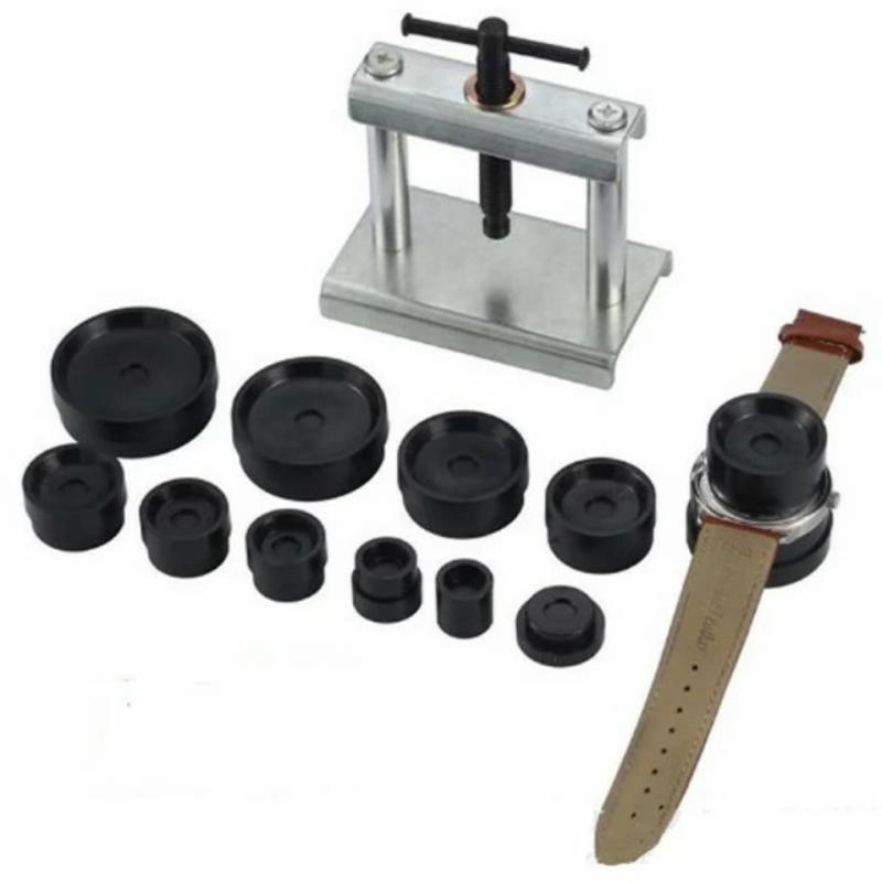 即納 腕時計工具 12点セット 時計閉め器 時計裏蓋閉め器 裏蓋 ガラス 閉め 電池交換 時計の修理 裏蓋外し コマセット メンテナンス 腕時計用工具 腕時計の神様