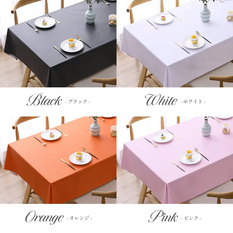 【  ブラック 40×60cm 】テーブルクロス 撥水 北欧 おしゃれ 防水 PVC ナチュラル 食卓カバー テーブルマット キッチン ダイニング 高級感 シンプル 送料無料