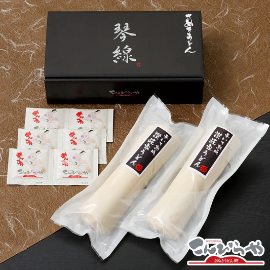 「琴線」巻いて熟成讃岐家うどん2本セット（6人前）つゆ付