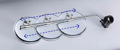 サイクルミラー　ロング [ 自転車 ミラー 鏡 シンプル 自転車アクセサリ バックミラー セーフティーミラー 左右兼用  安全確認 事故防止 後方確認 ミラー 鏡 ]
