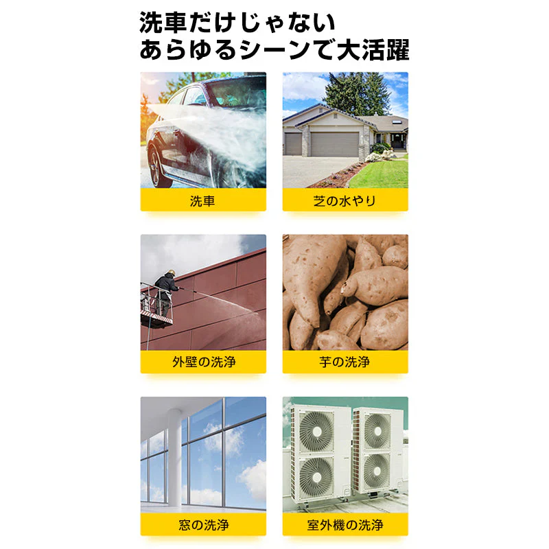 高圧洗浄機 コードレス 充電式 バッテリー充電式 ホース付き 洗車 家庭用 水圧洗浄 バケツ タンク コンパクト 外壁掃除 大掃除 軽量 強力 ポータブル