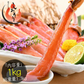 特大3L&4Lサイズ厳選！ かに カニ 蟹 ズワイガニ お刺身 OK 生 カット済み 1kg（総重量1.3kg） ずわい蟹 刺し身 鍋 生ずわい しゃぶしゃぶ用 カニしゃぶ セット かにしゃぶ カニ足 生ずわいがに ハーフポーション 生ずわい蟹 母の日 プレゼント ギフト  母の日思いの 健康