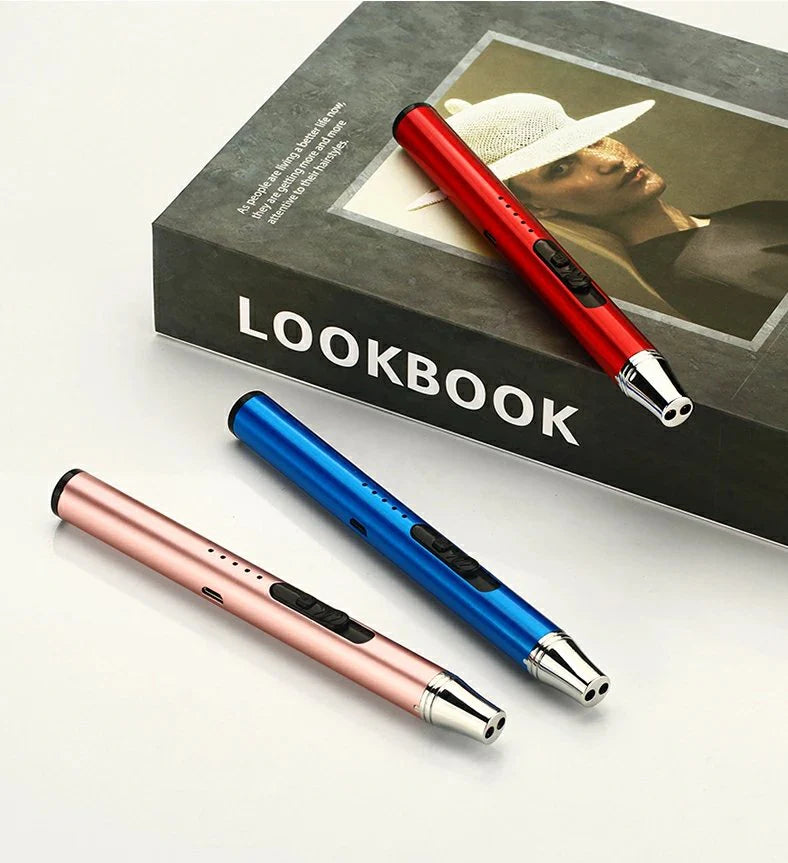 即納 プラズマ ライター 電子 電気 usb ライター 小型充電式 防風 軽量 薄型 無火炎 幅広い用途 誕生日 祝日 プレゼント アウトドアギフト s014f(ピンクゴールド)