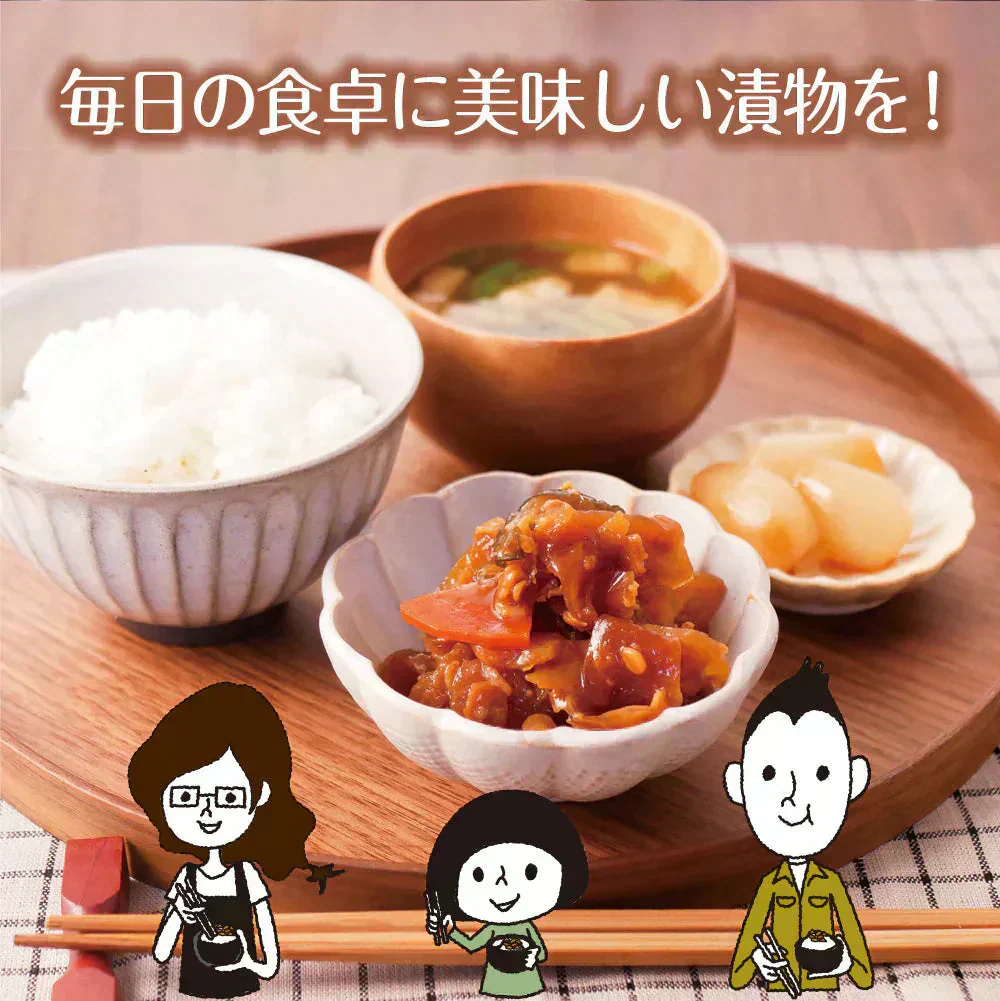 【4個セット】日本橋いなば園 国産五種野菜金山寺味噌漬け 180g ネコポス メール便送料無料