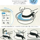 【フリー-リボンブラック】【商品名：洗えるストローハット】