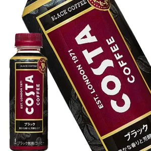 コカコーラ コスタ コーヒー ブラック 265mlPET×24本［賞味期限：3ヶ月以上］［送料無料］【4〜5営業日以内に出荷】