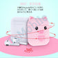 airpods1/2 ミント ピッグキャラクター 可愛い豚 エアーポッズ カバー シリコンエアポッツ 1/2 ケース かわいい キズ防止 耐衝撃 保護 紛失防止 4色カラビナ付き