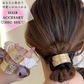 【ゴムタイプ：ブラック】ゴールドシュシュ　ヘアゴム シュシュ ヘアアクセサリー おしゃれ 大きめ 髪留め 髪ゴム ヘアアクセ 結婚式 黒 アレンジ 簡単 まとめ髪