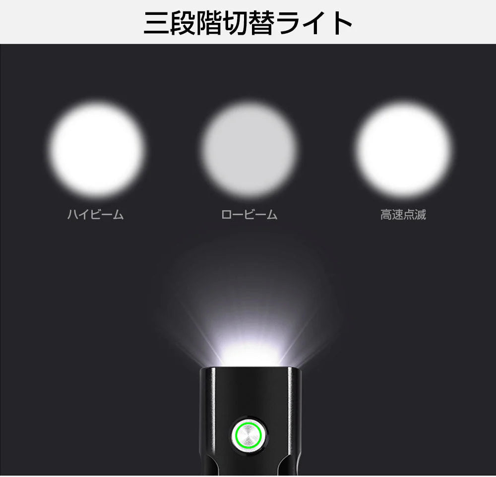 自転車ライト ヘッドライト LED 充電式 防水 明るい 最強 サイクルライト LED 懐中電灯 高輝度大容量 テールライト ハンドル取り付けホルダー付き 梅雨対策