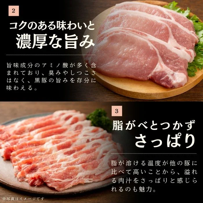 高級黒豚 焼肉用ももスライス 1kg（500g×2パック）静岡県産バークシャー