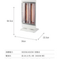 (カラー：ホワイト)カーボンヒーター 2灯 省エネ 電気ヒーター 電気ストーブ 900W 450W 節電 ヒーター スリム 暖房 首振り 機能 転倒 OFF 切替 切り替え 温度 過昇防止 一人暮らし おしゃれ