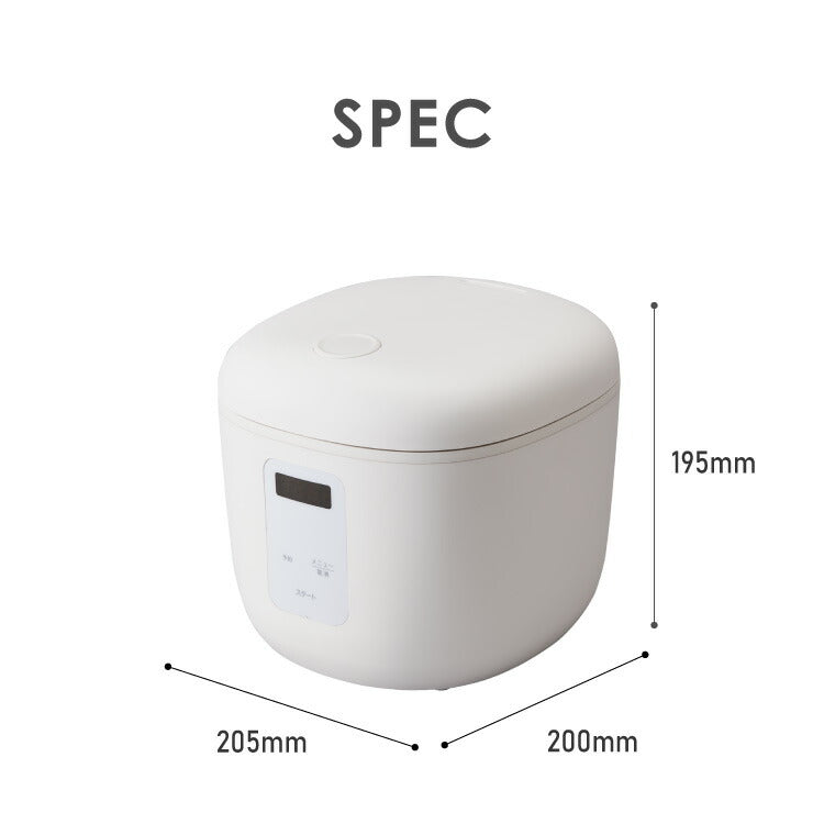 (カラー：コーラルピンク)simplus シンプラス マイコン式 4合炊き炊飯器 SP-RCMC4 炊飯器 温度センサー付き 保温機能 ヨーグルト ケーキ