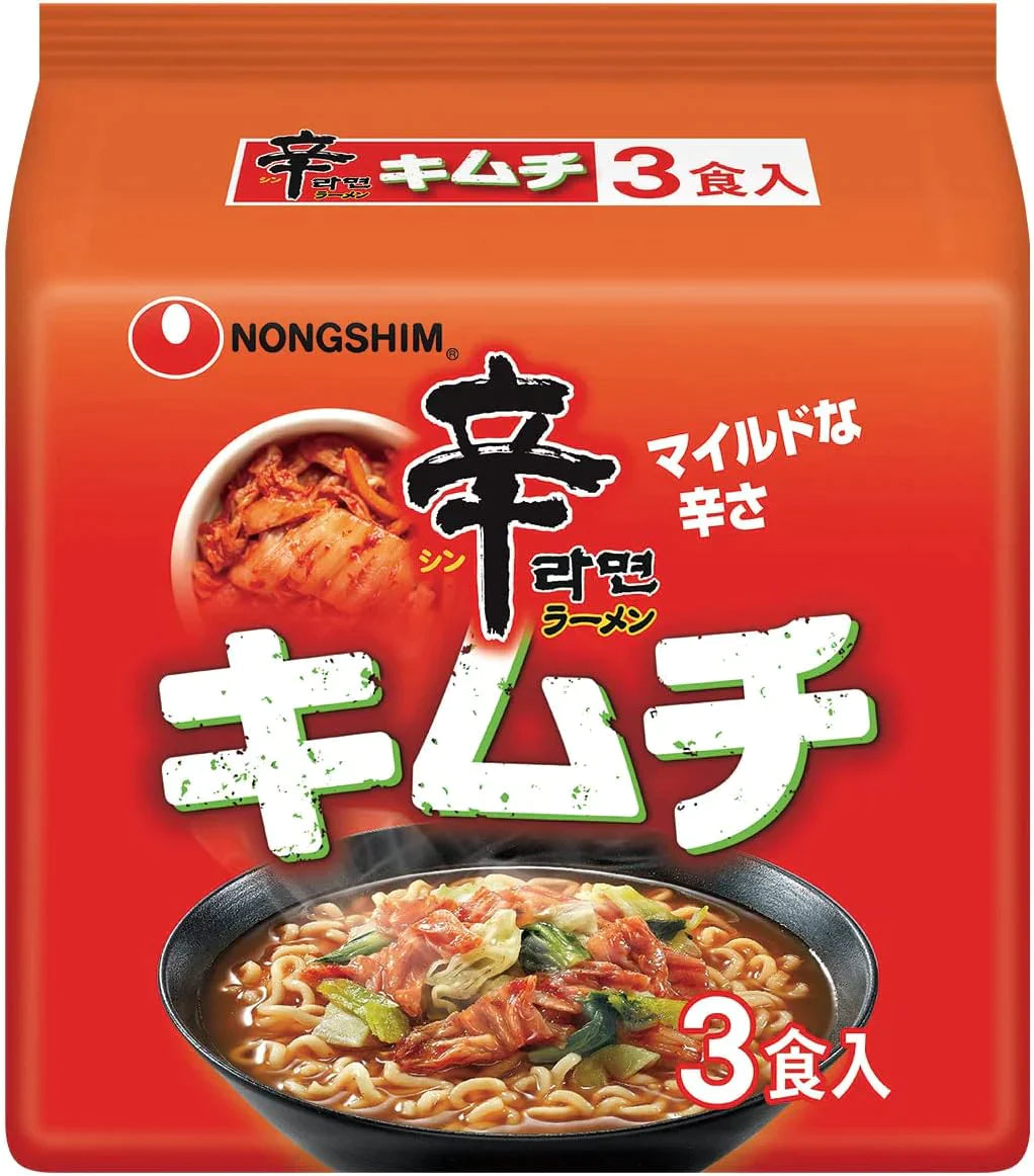 農心ジャパン 農心 辛ラーメン の袋麺タイプ (キムチ 辛)  カップタイプ (キムチ 辛)   ミニサイズ (辛)  の5種12食セット
