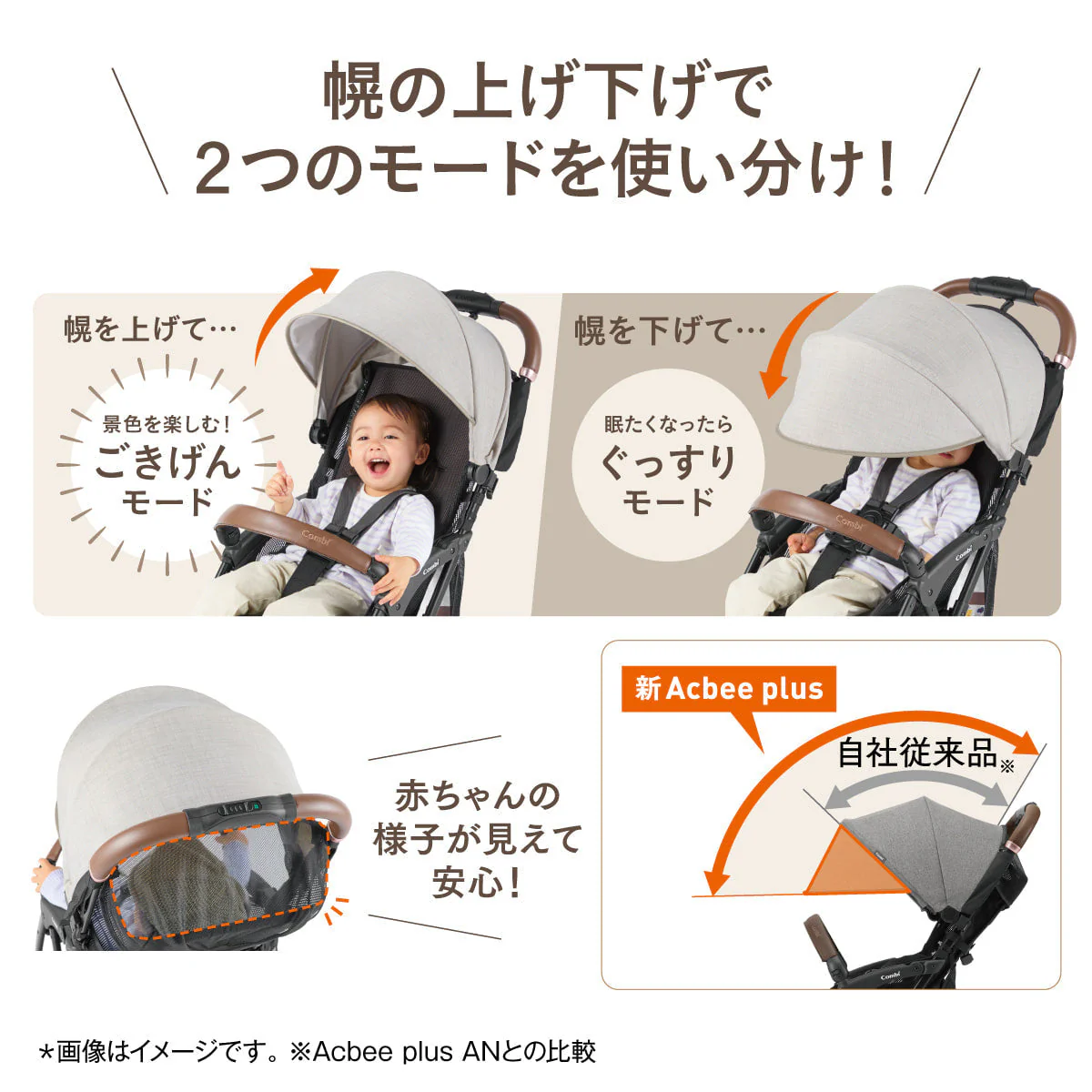 【コンビ公式ストア限定ー】Acbee plus AO（シフォンピンク）