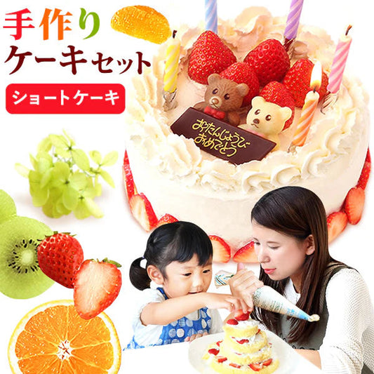 一緒に作ろう♪ショートケーキキット【おいもや】 5号・3～4人用