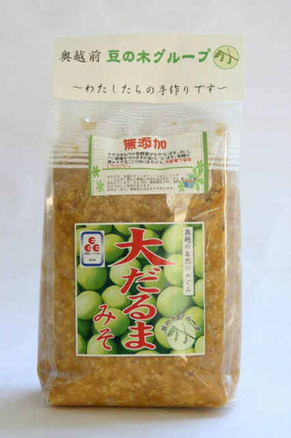 福井県ふるさとの味 大だるま大豆 大だるまみそ（つぶみそ） 800g×3袋セット