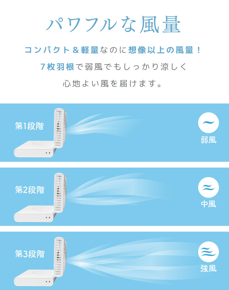 【ブルー】扇風機 首掛け ハンディファン 携帯扇風機 首掛けファン 卓上ファン 3段階風量調節 小型 軽量 折畳み扇風機 バッテリーミニ扇風機 ストラップ付き スマホスタンド 長時間作動 マスク蒸れ対策 USB充電式 低騒音作動 携帯便利 防災グッズ 熱中症対策