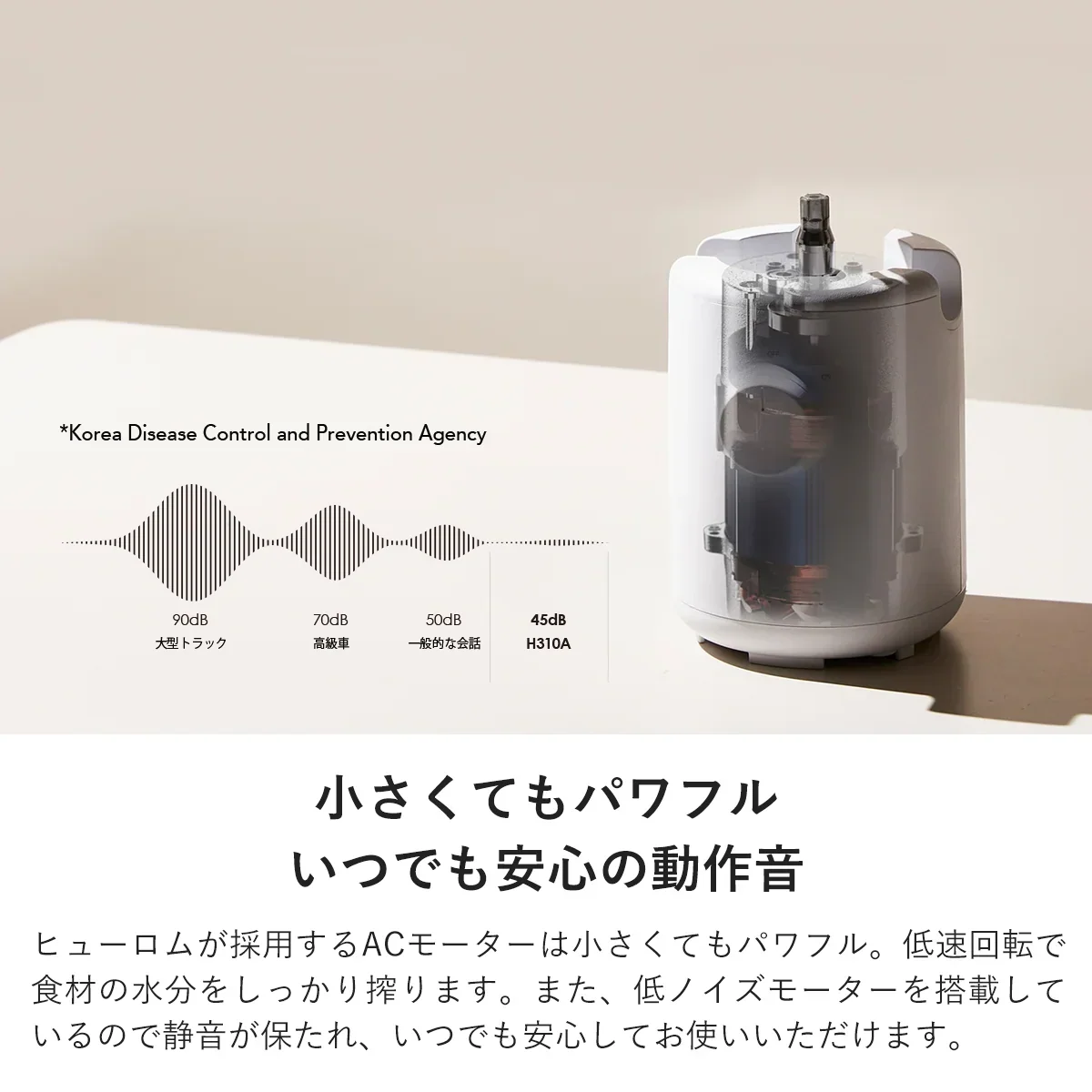 ヒューロム スロージューサー H310A（ホワイト）