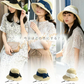 【フリー-ブラック】【商品名：紐付き手編みストローHAT】