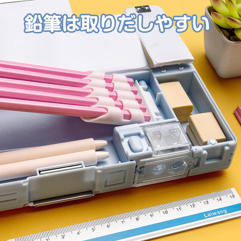 小学生筆箱 宇宙飛行士 両面開き 箱型 ペンケース ふでばこ 可愛い マグネット式 ソフト 小学校 入学祝い 入学準備 イラスト おしゃれ 色選べる 人気 流行り 女の子 男の子