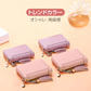 カードケース ラベンダー レディース 大容量 名刺入れ 40枚収納 本革 牛革 可愛い オシャレ カードホルダー カード収納 カードバッグ 手帳型 じゃばら パステル トレンド