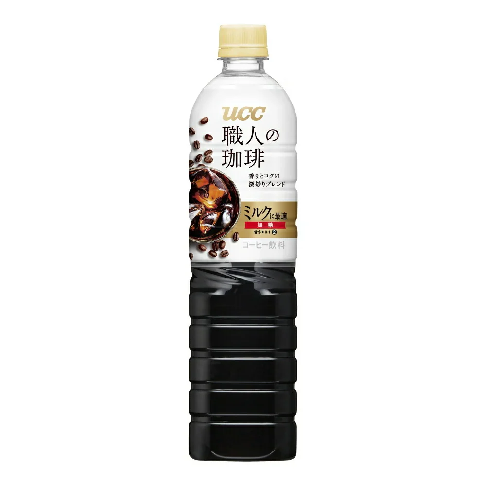 【送料無料】 UCC 上島珈琲 職人の珈琲 ミルクに最適 900ml×12本/1ケース【北海道・東北・四国・九州・沖縄県は必ず送料がかかります】