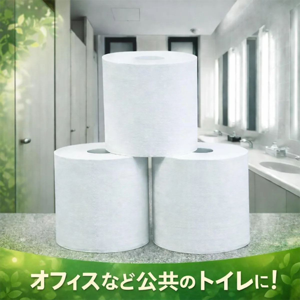 6ロールＸ8パック トイレットペーパー 丸富製紙 ペンギン ワンタッチ芯なし シングル130m