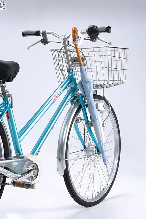 【シルバー】自転車 カサホルダー Ver.21 傘 雨 収納 持運び 厚手 傘かけ 傘おき 電動アシスト 普通自転車 川住製作所
