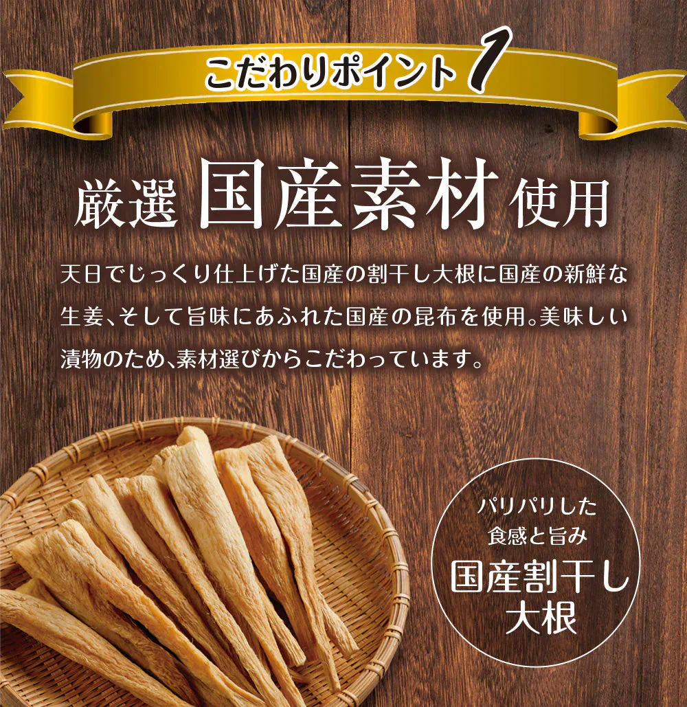 【2個セット】日本橋いなば園 国産生姜大根昆布漬け 150g ネコポス メール便送料無料