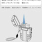 電子ライター 小型 軽量 超強力青炎 3color 防水仕様 防風 登山 キャンプ 防災 おしゃれ 誕生日 記念日 プレゼント 持ちやすい s102C(ホワイト)